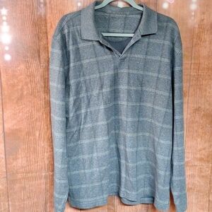 VAN HEUSEN SIZE XL MEN'S LONG SLEEVE GRAY SHIRT